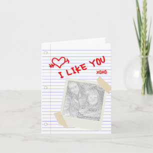 Cartão De Festividades i like you paper