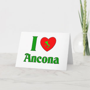 Cartão De Festividades I Love Ancona Italy
