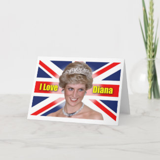 Cartão De Festividades I Love Princess Diana