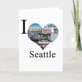 Cartão De Festividades I Love Seattle