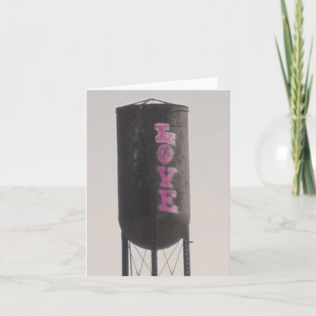 Cartão De Festividades I love water (Frente)