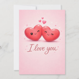 Cartão De Festividades I love you! 