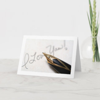 Cartão De Festividades I Love You!