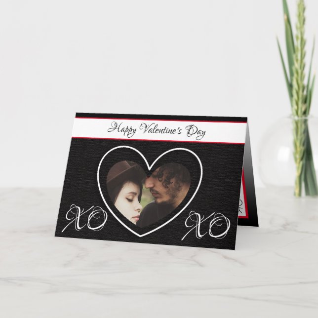 Cartão De Festividades I Love You Happy Valentine's Day Personalized Card (Frente)