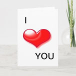 Cartão De Festividades I Love You Heart Valentine Day Greeting Cards<br><div class="desc">Special Lovers Greeting Cards - I Love You Greeting Card</div>