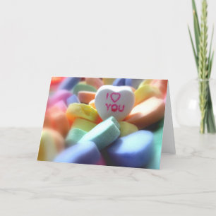 Cartão De Festividades I Love You, in Heart Candy