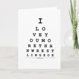 Cartão De Festividades I Love You more Wrestling valentine's Day Card