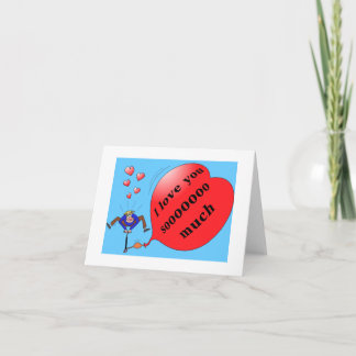 Cartão De Festividades "I love you so much" notecard