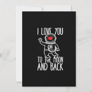Cartão De Festividades I Love You To The Moon And Back Trendy Style 