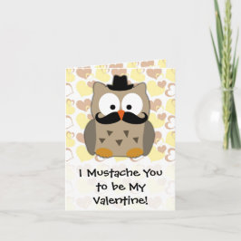 Cartão De Festividades I Mustache You to be My Valentine