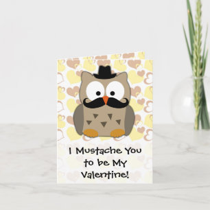 Cartão De Festividades I Mustache You to be My Valentine