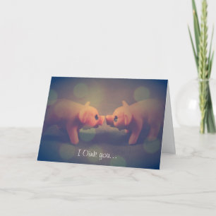 Cartão De Festividades I Oink you - Valentine's Day