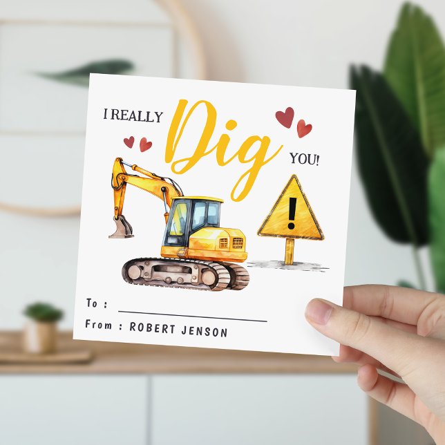 Cartão De Festividades I Really Dig You | Valentines Day Class (Criador carregado)