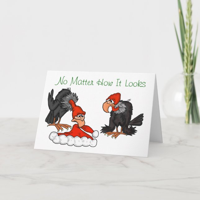 Cartão De Festividades I Still Believe  Vultures Christmas Card (Frente)