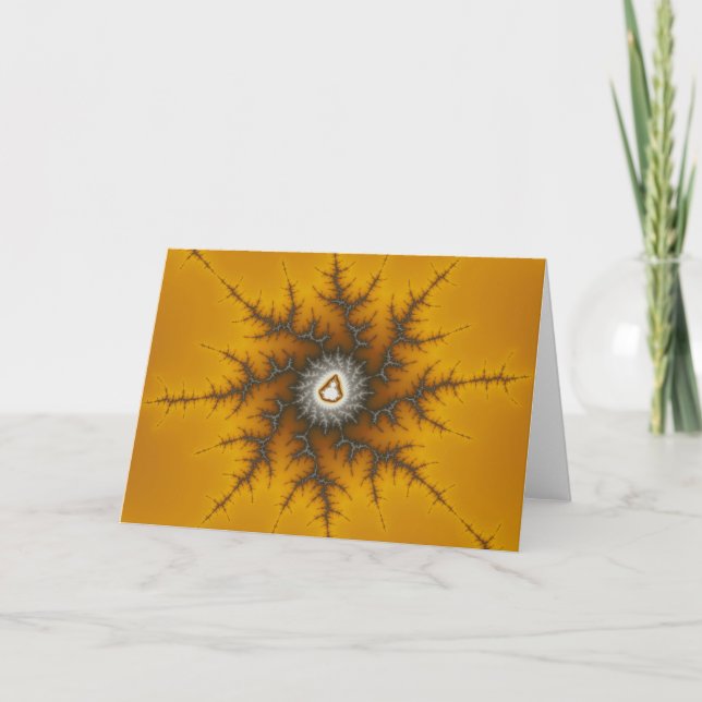 Cartão De Festividades Ice Flake - Fractal Christmas Card (Frente)