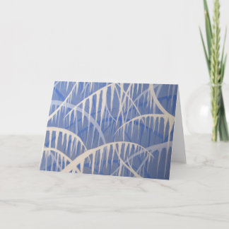 Cartão De Festividades Icicles note card- painting by Madsahara