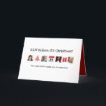 Cartão De Festividades ICON acredita na sua foto de Natal, COLLAGE Modern<br><div class="desc">Cartão de Natal com o tema ícone ultra-moderno - personalize o exterior e a dentro como desejado</div>