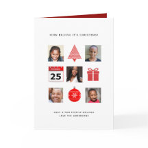 ÍCONE Acredita no Natal 5 FOTO COLLAGE Moderno