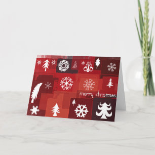 Cartão De Festividades Ícones Xmas