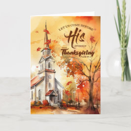 Cartão De Festividades Igreja Cristã das Escrituras Salmônicas de Ação de