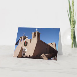Cartão De Festividades Igreja da Missão San Francisco de Asis no Natal