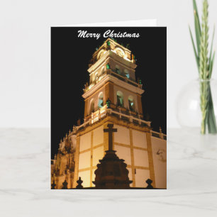 Cartão De Festividades igreja de natal suja