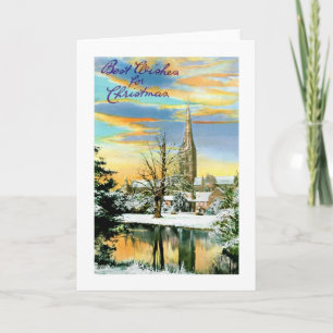 Cartão De Festividades Igreja e reflexos