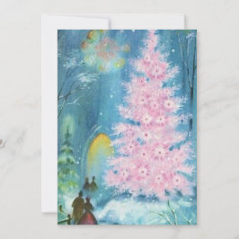 Cartão De Festividades Igreja natais vintages