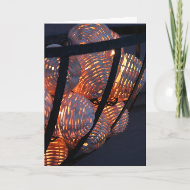 Cartão De Festividades Iluminação (Frente)