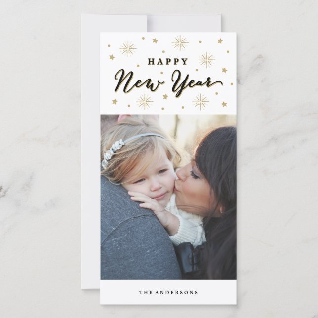 Cartão De Festividades Ilumine acima o feriado do céu (Frente)