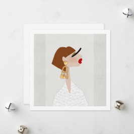 Cartão De Festividades Ilustração de Moda Sentindo-se Fabulosa