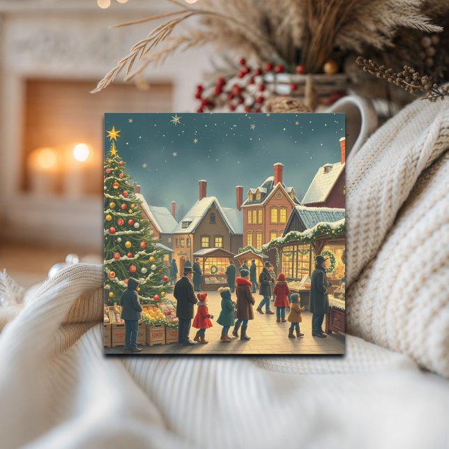 Cartão De Festividades Ilustração de natais vintages (Criador carregado)