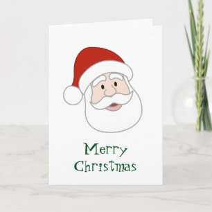 Cartão De Festividades Ilustração e Texto do Papai Noel
