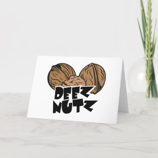 Cartão De Festividades Ilustração engraçada de Deez Nutz