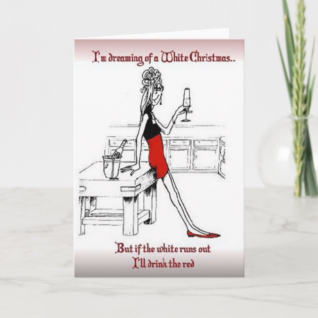 Cartão De Festividades I'm Dreaming of A White Christmas Greeting Card (Frente)