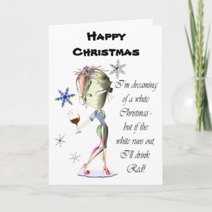 Cartão De Festividades I'm dreaming of a White Christmas, Humorous Gifts