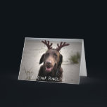 Cartão De Festividades I'm ready<br><div class="desc">A wonderful gift for any dog person,  but especially for a Labrador lover.</div>
