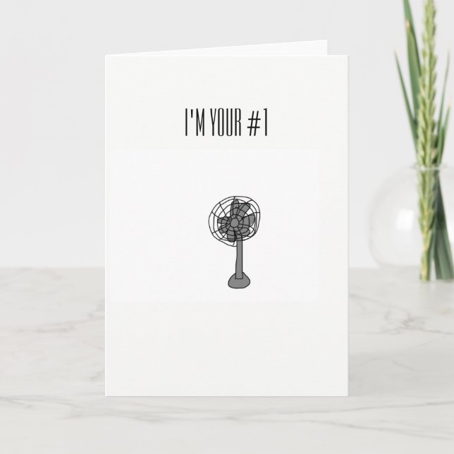 Cartão De Festividades I'm Your Number 1 Fan Card (Frente)