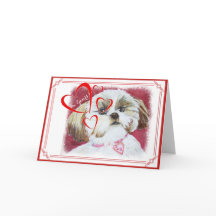 I'M YOURS VALENTINE TOY SHIH TZU MIX