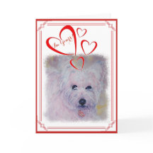 I'M YOURS VALENTINE WHITE WEST HIGHLAND TERRIER