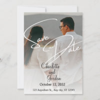 Ímã de Foto para Salvar a Data do Casamento