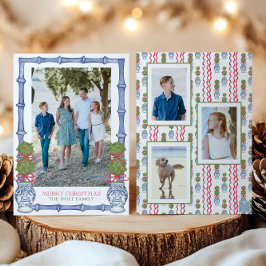 Cartão De Festividades Imagem de Bamboo de Natal em Watercolor