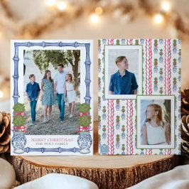 Cartão De Festividades Imagem de Bamboo de Natal em Watercolor