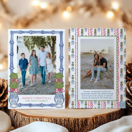 Cartão De Festividades Imagem de Bamboo de Natal em Watercolor