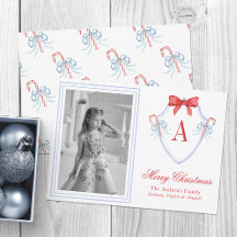 Imagem de Crest Cane Monogramas com Aquarela