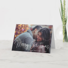 Cartão De Festividades Imagem de Tipografia de Script Elegante Foto de Na