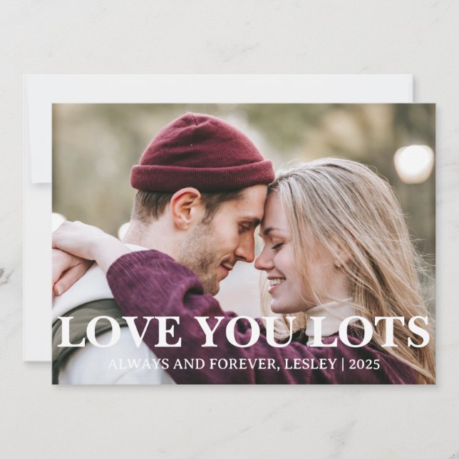 Cartão De Festividades Imagem do Dia de os namorados de Casal Romântico E (Frente)