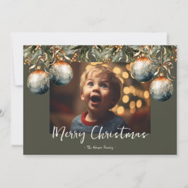 Cartão De Festividades Imagem do Ornament Watercolor Holly