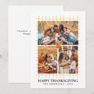 Cartão De Festividades Imagem do outono 3 do Dia de Ação de Graças Modern