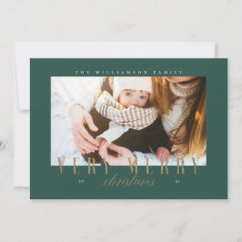 Cartão De Festividades Imagem Dourada de Natal Elegante